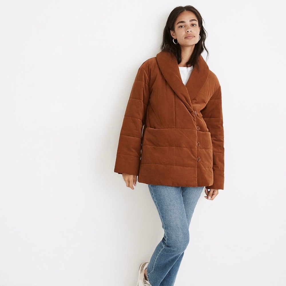 Madewell Brown Quilted Jacket